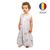 Sac de dormit cu picioare de vara din muselina 18-36 luni Kidizi Dragonfly, 100% bumbac, 0.5 tog