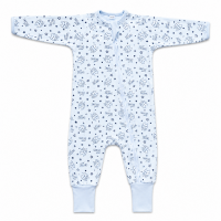 Salopeta pijama bebe cu fermoar si botosei manseta Kidizi Owly
