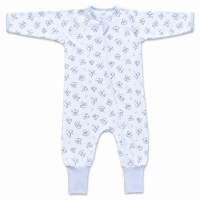 Salopeta pijama bebe cu fermoar si botosei manseta Kidizi Pink Koala