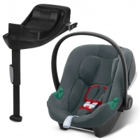 Scoica auto Cybex Aton B2 I-Size Steel grey, include Baza isofix One, ADAC Test Good 1,7 
