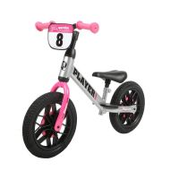 Bicicleta de echilibru pentru copii QPlay Player, Cadru din otel, 12" Roz