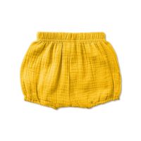 Pantaloni scurti bufanti pentru bebelusi din muselina dubla Bloomers Blair curry 12-24 luni RESIGILAT