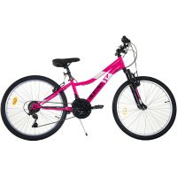Bicicleta 24` MTB Ring roz  Dino Bikes
