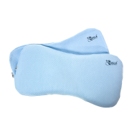 Perna bebelusi anti plagiocefalie 0-36 luni, forma ergonomica cu spuma memory, 2 huse detasabile, certificata in Germania, Koala Perfect Head Maxi Blue