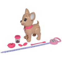 Jucarie Simba Caine Chi Chi Love Poo Puppy cu accesorii roz