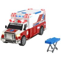 Masina ambulanta Dickie Toys Ambulance DT 375 cu targa