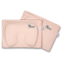 Perna alaptare anti plagiocefalie, cu spuma memory, 2 huse detasabile, certificata in Germania, Koala BabyCare Perfect Head Breastfeeding Pink