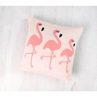 Perna decor bumbac Flamingo Roz Bizzi growin