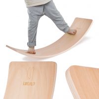 Placa lemn curbata pentru echilibru si balans pentru copii Balanceboard  82x30 cm