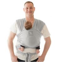 Wrap elastic pentru purtarea bebelusului Manduca Light Grey