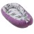 Cosulet bebe Kidizi Baby Nest Cocoon velvet 90x50 cm Purple Orchid, husa interior 100% bumbac