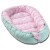 Cosulet bebelus pentru dormit Kidizi Baby Nest Cocoon 90x50 cm Sweet Bunny Mint