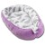 Cosulet bebe Kidizi Baby Nest Cocoon velvet 90x50 cm Purple Feathers, husa interior 100% bumbac