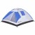 Cort camping 4 persoane Springos, 240 x 210 x 130 cm, plasa insecte si filtru UV, gri deschis/albastru