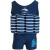 Konfidence - Costum inot copii cu sistem de flotabilitate ajustabil blue stripe 4-5 ani