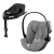 Scoica auto I-size cu spatar reglabil pentru copii 0-24 luni Cybex Cloud G Plus cu baza isofix rotativa 180° Base G, culoare Stone Grey