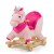 Kinderkraft - Balansoar 2 in 1 cu roti si sunete Pink Horse