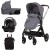 Carucior 3 in 1 Chipolino Elite granite include landou,scoica, ruscac si plasa de insecte