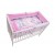 Lenjerie 4 +1 piese 120 X 60 cm Teddy Hug Roz MyKids