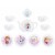Set de servit ceaiul din portelan Smoby Frozen cu 12 accesorii
