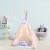 Cort copii stil indian Teepee Tent Kidizi Busy City, include covoras gros si 2 perne, stabilizator cadou