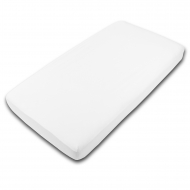 Cearceaf din bumbac cu elastic roata pentru patut 120x60 cm Kidizi Alb