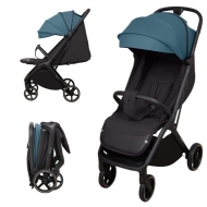 Carucior sport compact cu pliere automata recomandat de la nastere pana la 22 kg  Kidizi Nairo Blue-Black, 7,9 kg