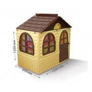 Casuta de joaca MyKids bej/maro