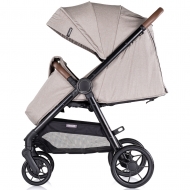 Carucior sport Chipolino Ultera cu husa picioare tiramisu, pliere compacta