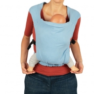 Marsupiu bebe ergonomic ajustabil si compact din in Kidizi Numi Blue, de la 4-12 kg, include saculet transport