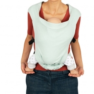 Marsupiu bebe ergonomic ajustabil si compact din in Kidizi Numi Light Mint de la 4-12 kg, include saculet transport