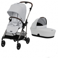 Carucior reversibil 2 in 1 Cybex Melio B Fog Grey, landou inclus