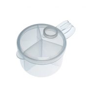 Recipient pentru lapte praf cu 3 compartimente BabyJem Alb