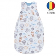 Sac de dormit de vara din bumbac 100%  3-12 luni Kidizi Tiny Adventures, 0.5 tog