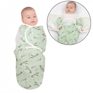 Sistem de infasat reglabil din bumbac cu maneci 0-3 luni Kidizi Upgraded Giraffe, 0.5 tog