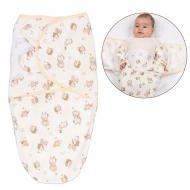 Sistem de infasat reglabil din bumbac cu maneci 0-3 luni Kidizi Upgraded Orso, 0.5 tog