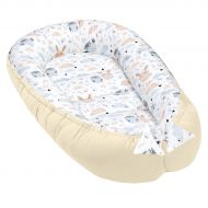 Cosulet bebelus pentru dormit Kidizi Baby Nest Cocoon 90x50 cm Forest Friends