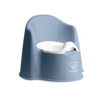 Olita cu protectie spate BabyBjorn Potty Chair Deep blue/White