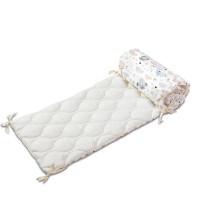 Aparatoare matlasata pentru patut 120x60 cm Kidizi Forest Friends Deluxe, inaltime 35 cm