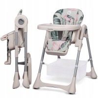 Scaun de masa pliabil 3 pozitii de inclinare Lionelo Zanna Roz