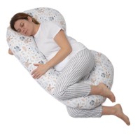 Perna gravide mutifunctionala Kidizi Casia Forest Friends cu husa bumbac detasabila