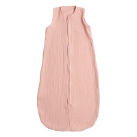 Sac de dormit de vara pentru copii din muselina dubla 3-18 luni Kidizi Old Rosa, 0.3 tog