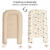 Cosulet bebelus din muselina bumbac 100% Kidizi Baby Nest Cuddly Buddies  –  reglabil si reversibil, 90x50 cm