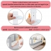 RESIGILAT Set 3 bariere protectie pat culisante XXL + STABILIZATOR pentru pat 180x200 cm Kidizi Funny Bear Beige, certificare EN71, inaltime ajustabila 72-100 cm