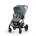Sistem de calatorie Cybex Balios S Lux cu scoica spatar reglabil Cloud G Plus Stormy Blue, include adaptori auto si baza Isofix G