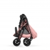 Carucior 2 in 1 Cybex Melio Carbon Candy Pink  cu landou Melio Cot, de la nastere, ultrausor, sezut reversibil