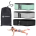 Benzi elastice Hip Band Springos, set 3 bucati rezistenta diferita grey/green/black