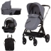 Carucior 3 in 1 Chipolino Elite granite include landou,scoica, ruscac si plasa de insecte