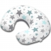 Perna pentru alaptare multifunctionala 3 in 1 Kidizi Celia All Mint Stars, poate fi utilizat ca si suport tummy time si fotoliu bebe