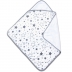 Prosop bebe 80x80 cm cu doua fete muselina si frotir Kidizi Galaxy Grey